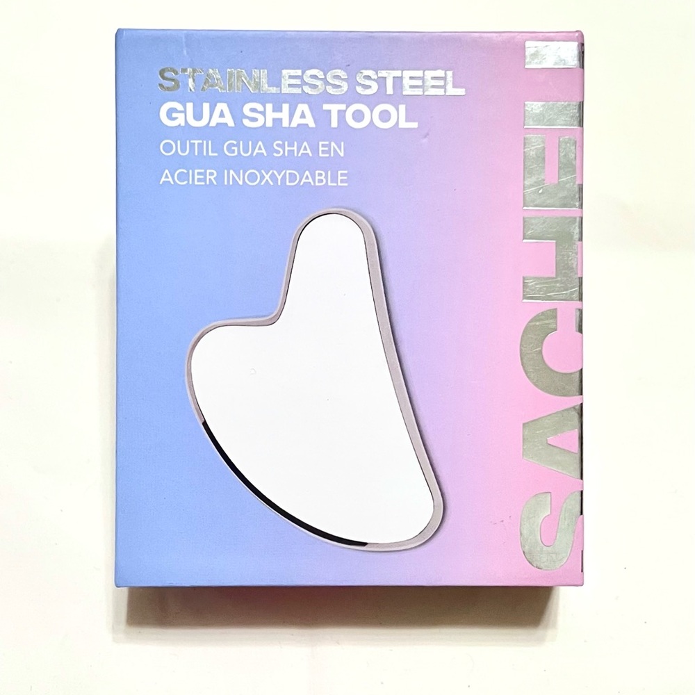 New SACHEU Stainless Steel Gua Sha — Skincare & Facial Massage Tool ($40 Value)